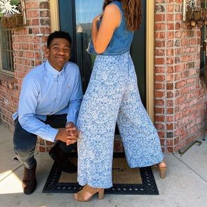 Free People Patterned Dress/Romper Size M